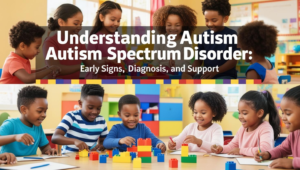 Children with autism spectrum disorder develop social and communication skills in different ways and at different ages than their peers. Some babies become overly focused on certain objects, rarely making eye contact. They may fail to engage in typical back-and-forth play and babbling with their parents. Other children may develop typically but then show a regression in social, language, or other skills.